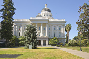 Sacramento state capitol and park California.