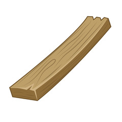 wood plank isolated illustration