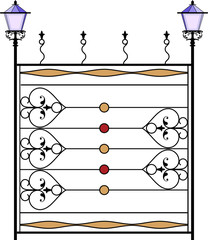 Wrought Iron Gate, Door, Fence, Window, Grill, Railing Design