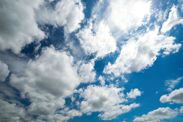 初夏の青空と雲
