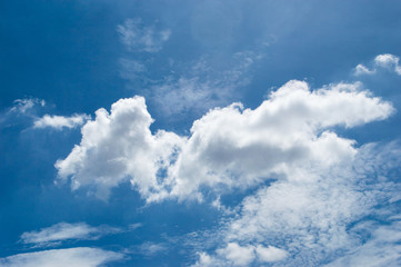 Naklejka na ściany i meble Clouds and blue sky