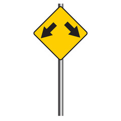 Traffic sign road, Vector image.