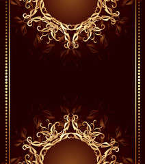 Jewelry Design on a Dark Brown Background