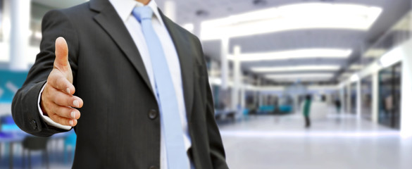 Businessman handshake