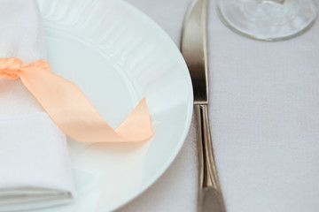 Decor of a wedding table