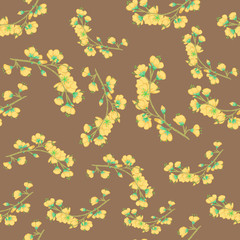 Seamless background with Sakura branches.