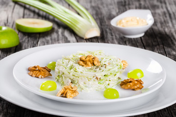 Waldorf Salad with walnuts, green apple and celery