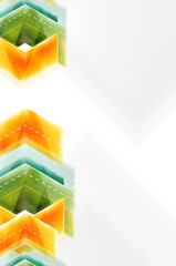 Colorful arrows composition