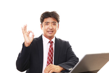 笑顔のビジネスマン