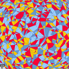 Fototapeta na wymiar Colorful Mosaic Backdrop. Abstract Geometric Pattern. Vector Illustration. 