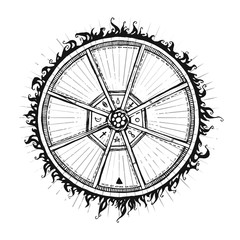 Mandala. Beautiful graphic vector element. Ethnic illustration. Template for t-shirts, cafe , club, or your design.