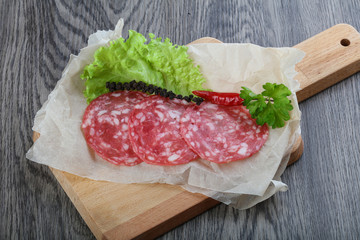 Spanish salami sausage