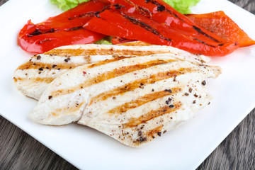 Grilled turkey steak