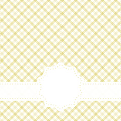 checkered table cloth pattern with banner