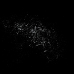 Water splash dark background 3d rendering