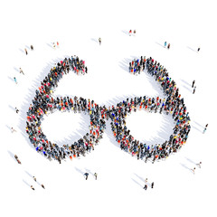 people glasses medical 3d