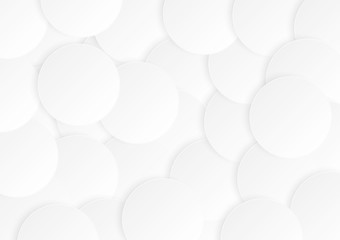 Abstract circle white background with shadow circle