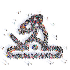 people microscope medicine 3d