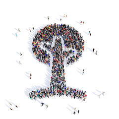 people tree environment ecology 3d