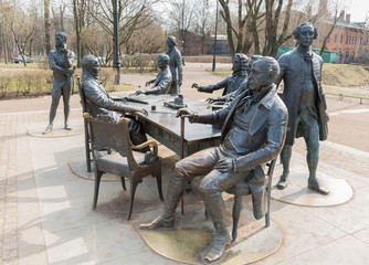 The sculptural composition "Architects" in the Alexander Park.
Saint-Petersburg, Russia
