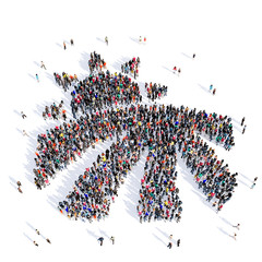 people field sunrise farming 3d