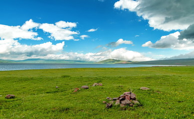 Paravani Lake in Georgia. Georgia.Caucasus