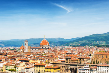Panoramic view of  Florence, Italy