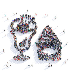 people ice cream food 3d