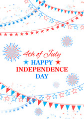Obraz premium Happy Independence Day of America