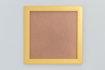 Fototapeta premium Antique golden frame isolated on white