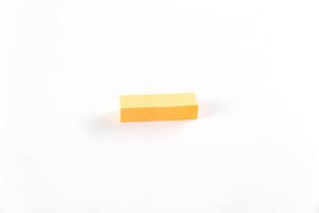 sticky notepad on white background