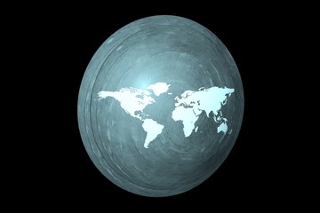 Earth Shield in Motion. Nice 3D Rendering
