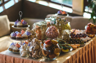 Dessert table for a party.