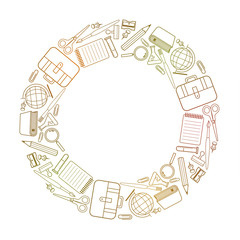 Obraz premium Back to School Frame