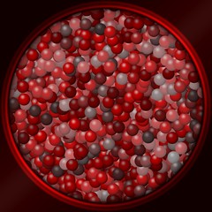 Abstract decorative red sphere - balls pattern 