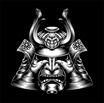 recommend clip art: Japanese Samurai Mask
