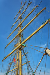 Fototapeta premium The mast of the ship