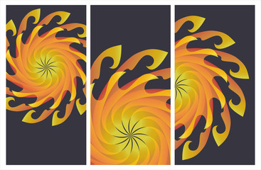 Obraz premium A set of cards for the projects.