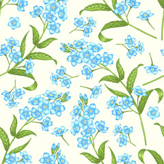 Floral vintage seamless pattern