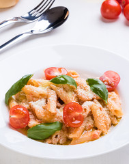 penne with tomato