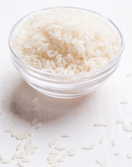 rice in glass jar