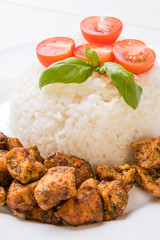 chicken with rice and tomatoes