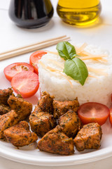 chicken with rice and tomatoes