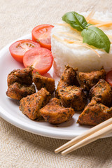chicken with rice and tomatoes