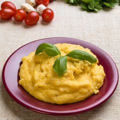 traditional homemade polenta