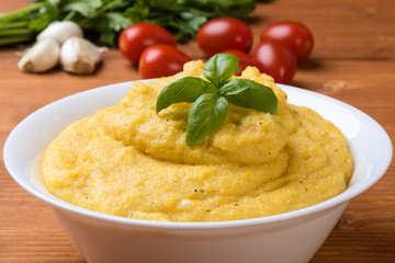traditional homemade polenta