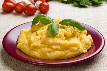 traditional homemade polenta