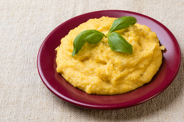 traditional homemade polenta