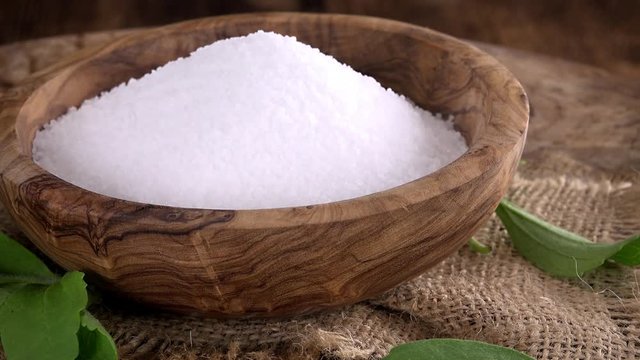 Stevia Granule as seamless loopable 4K UHD footage