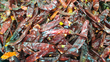  Dried red hot chillies pepper